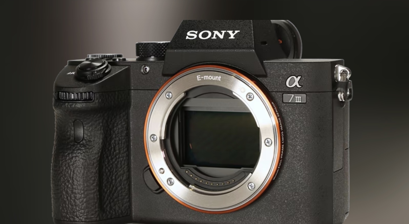 An image of a Sony camera without a lens